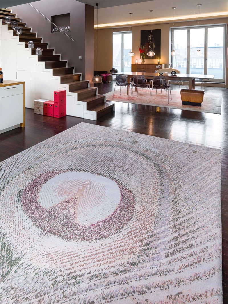 Tapis de luxe fait main Plumes
