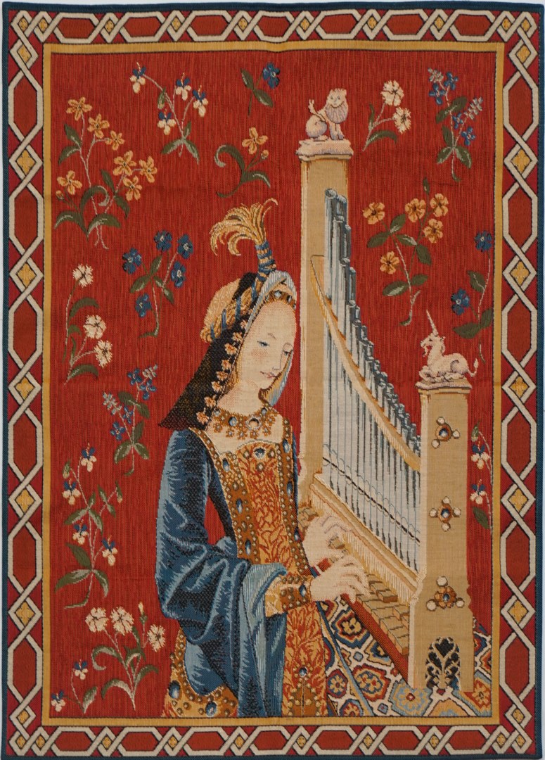 Tapisserie L’Ouïe avec Bordure | Taille: 50 x 67 cm