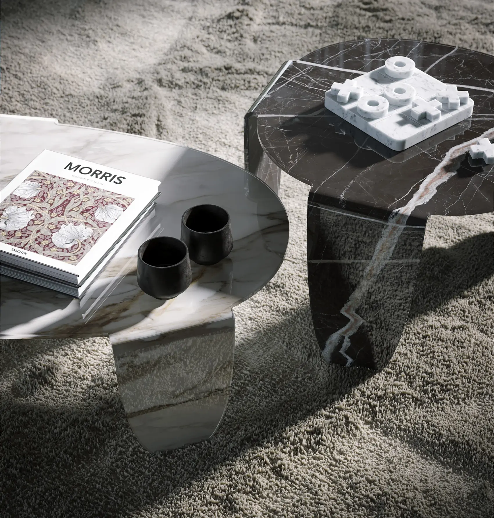 Table basse Arturo en verre artistique