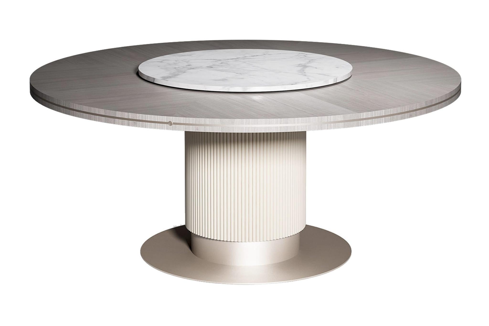 Table Ronde Royale Cocoon | Configuration: Avec plateau tournant | Dimensions: Ø 160 cm