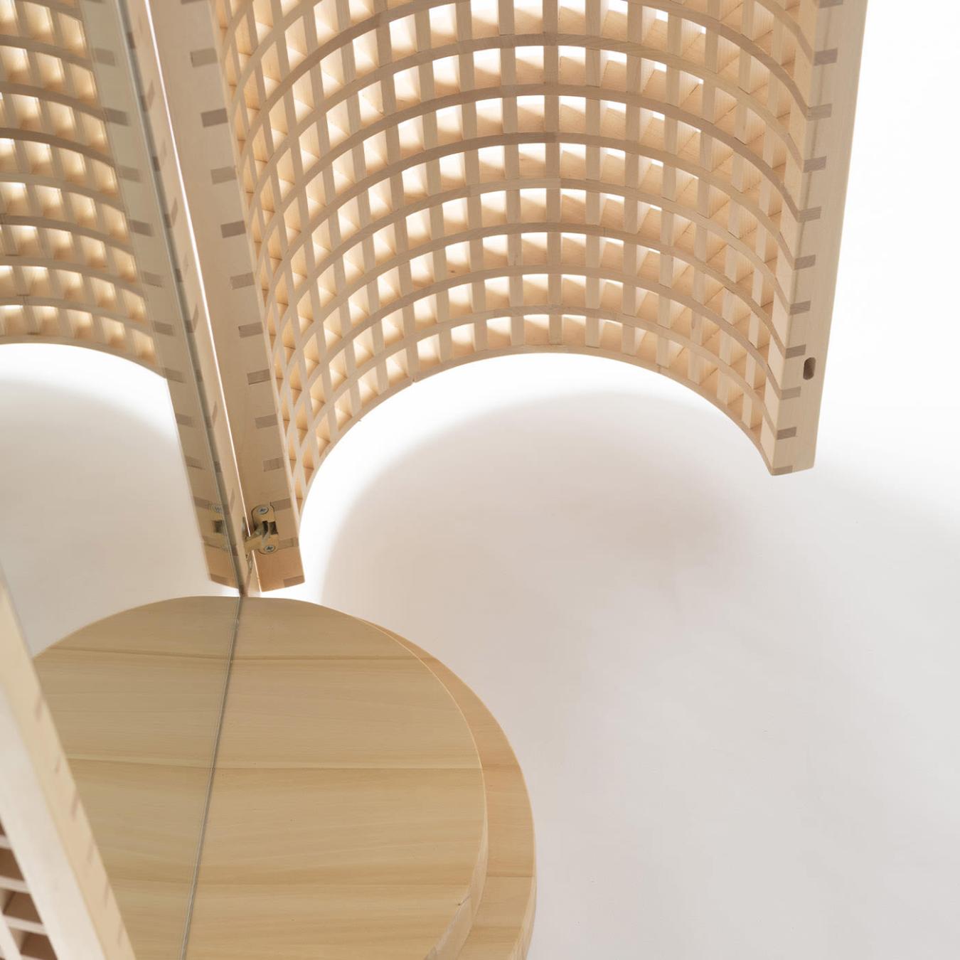 Miroir sur Pied Artisanal en Bois
