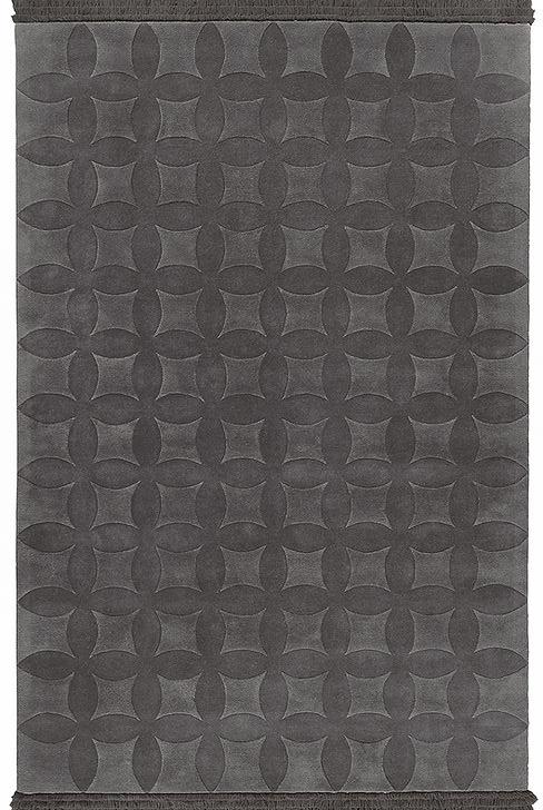 Tapis Tufté à la Main Gris Ardoise