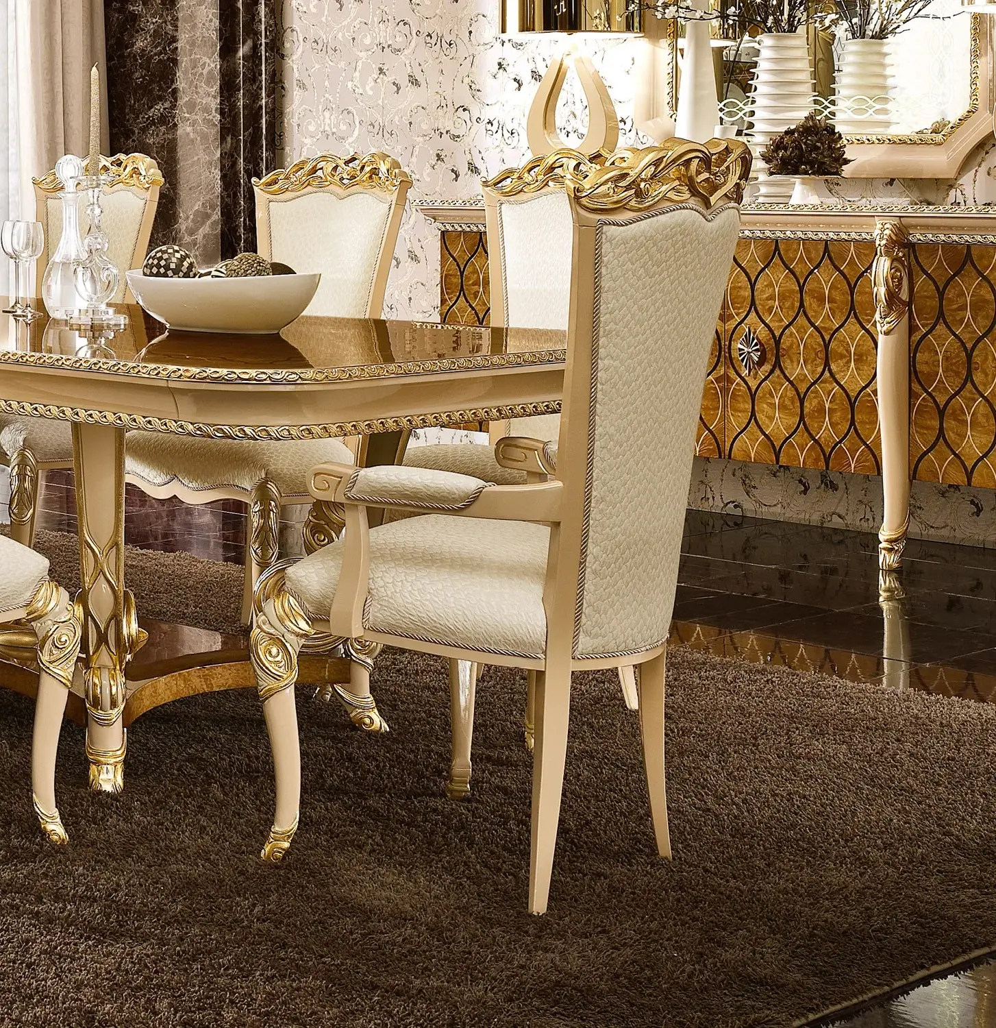 Chaise Italienne Harmony avec Accoudoirs
