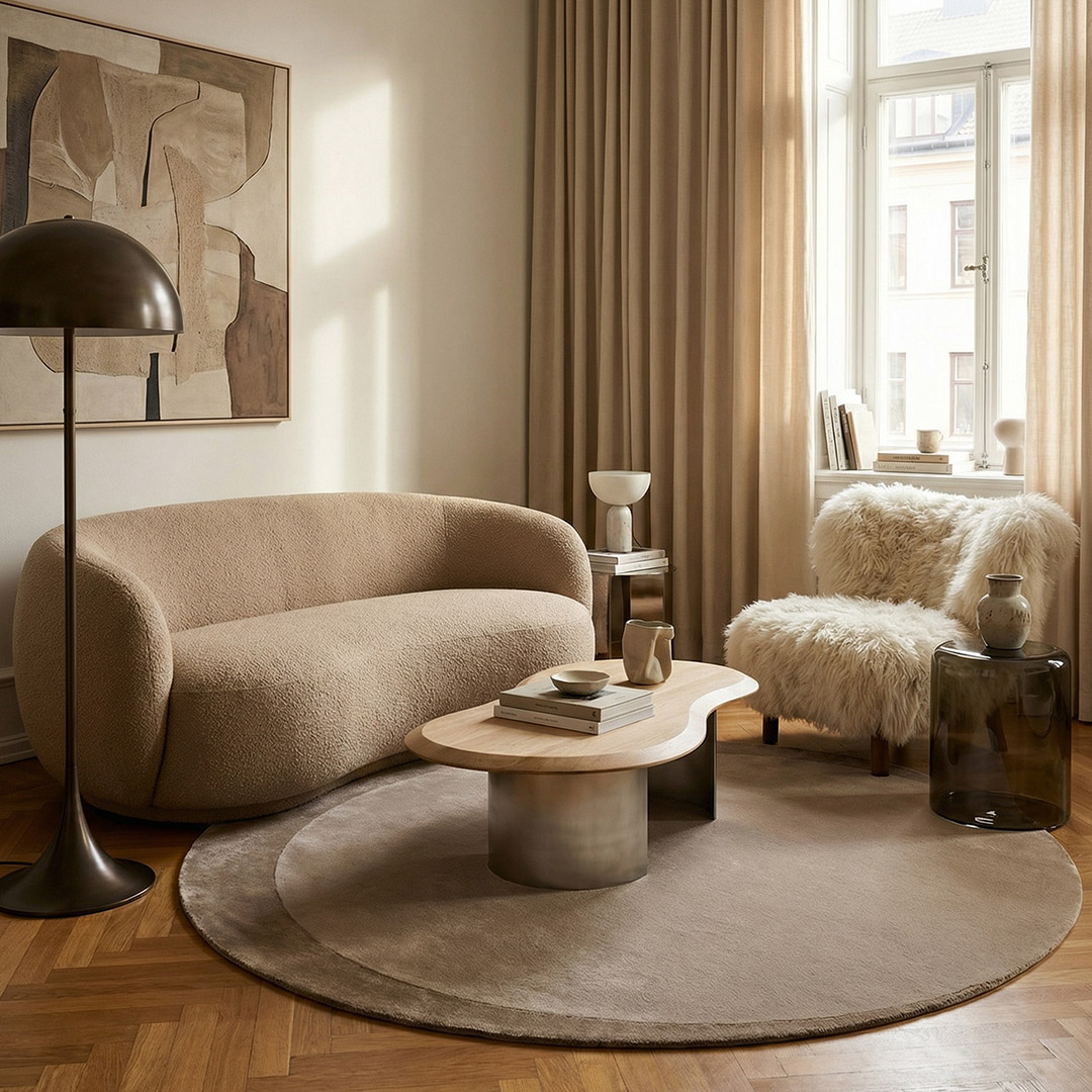 Tapis Rond Luna Oasis