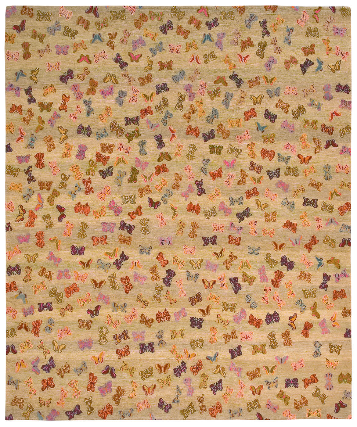 Tapis Petit Papillon Beige