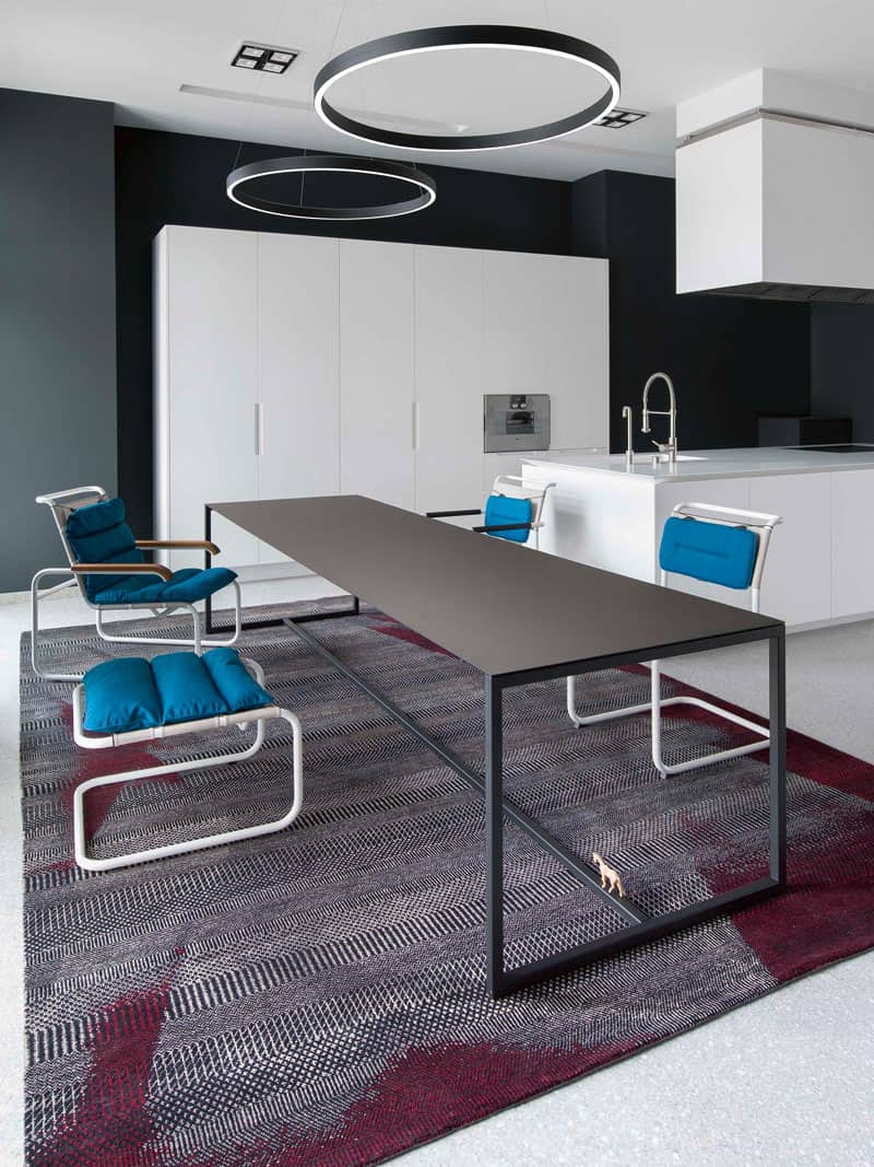Tapis noué main Bois Rouge