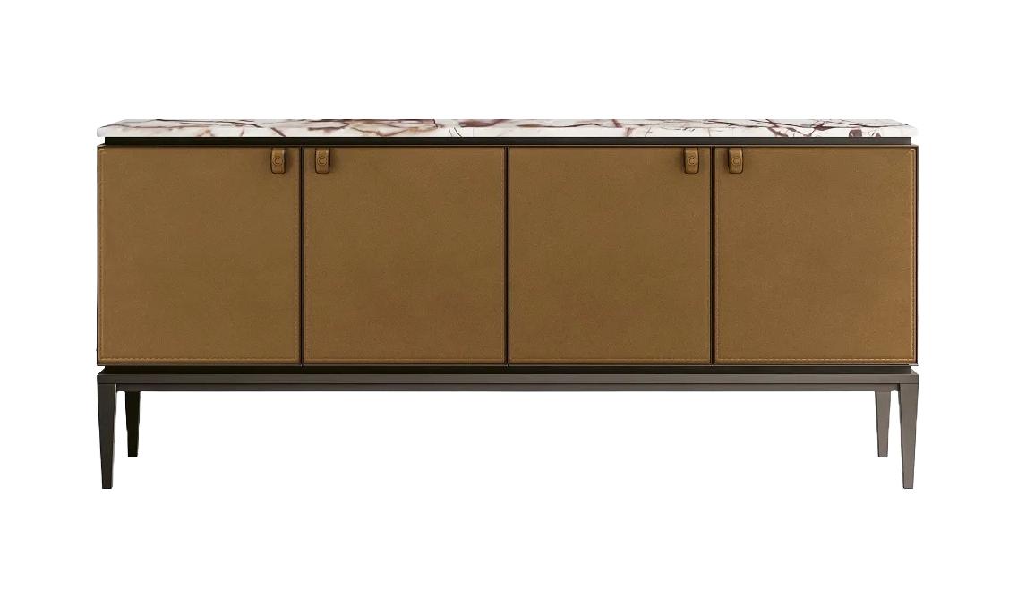 Buffet avec Plateau en Métal