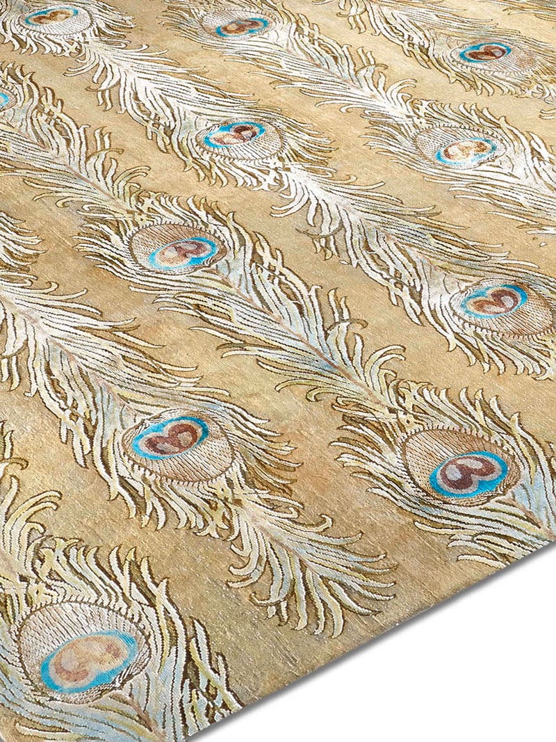 Tapis de luxe fait main Plumes Lane
