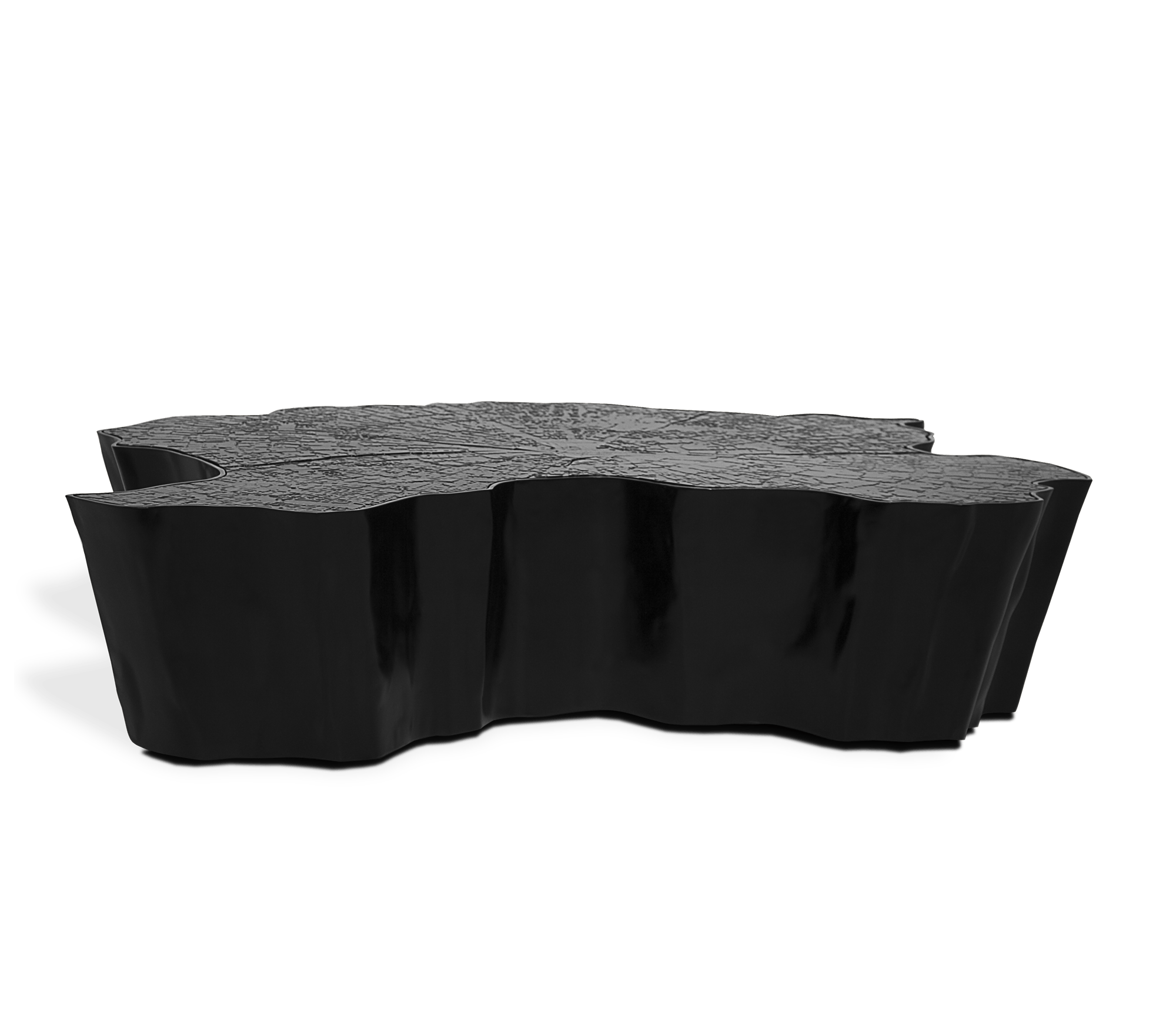 Table Basse Eden Noire | Dimensions: L 123 x P 102 x H 30 cm
