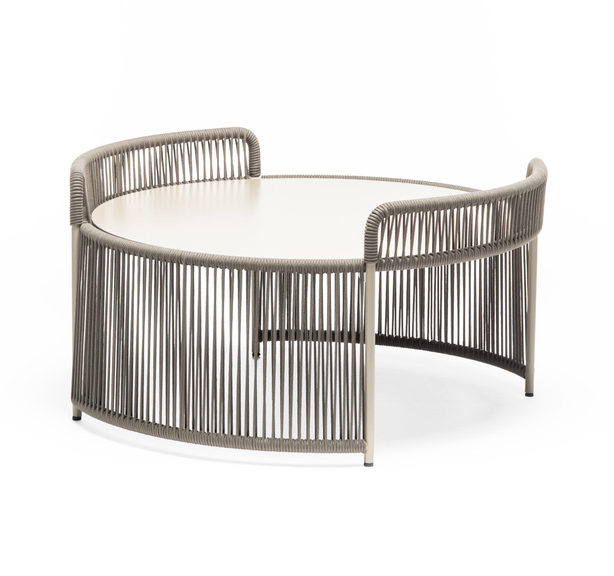 Table Basse de Jardin Ronde Grise Altana ME