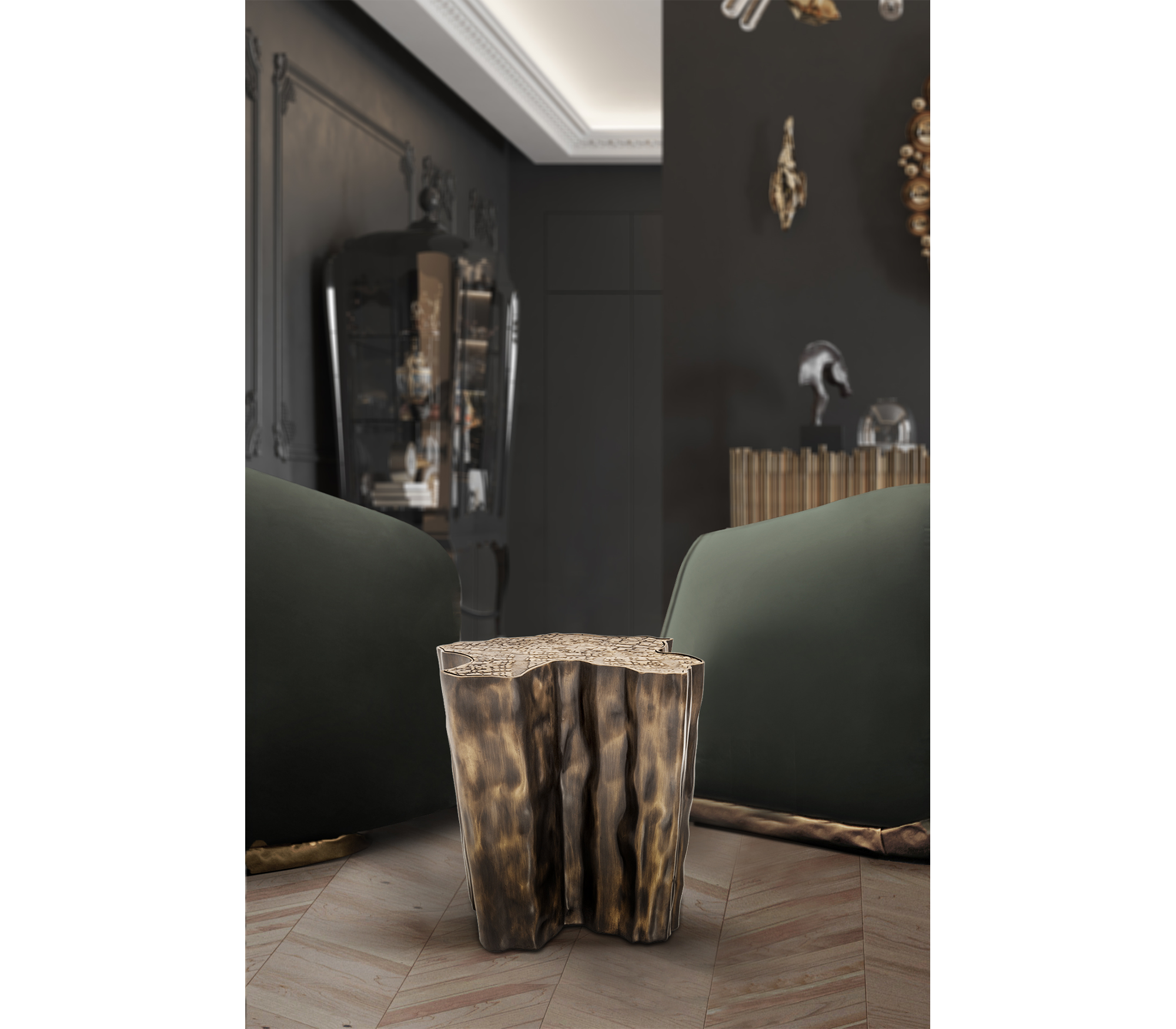 Table d'Appoint Spectrum Patine