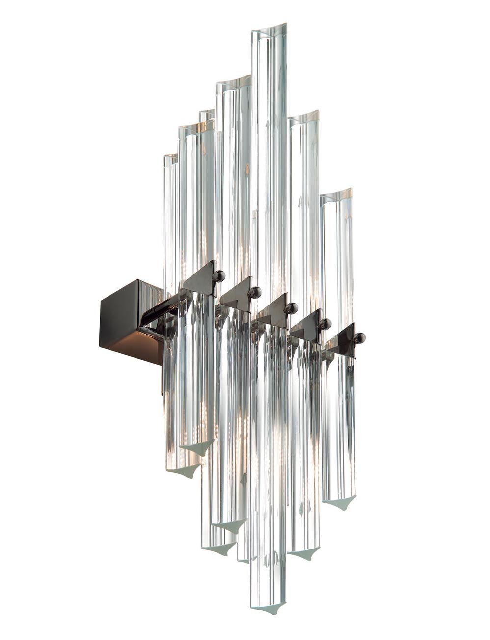 Applique Murale Vela Triedro Nickel Foncé