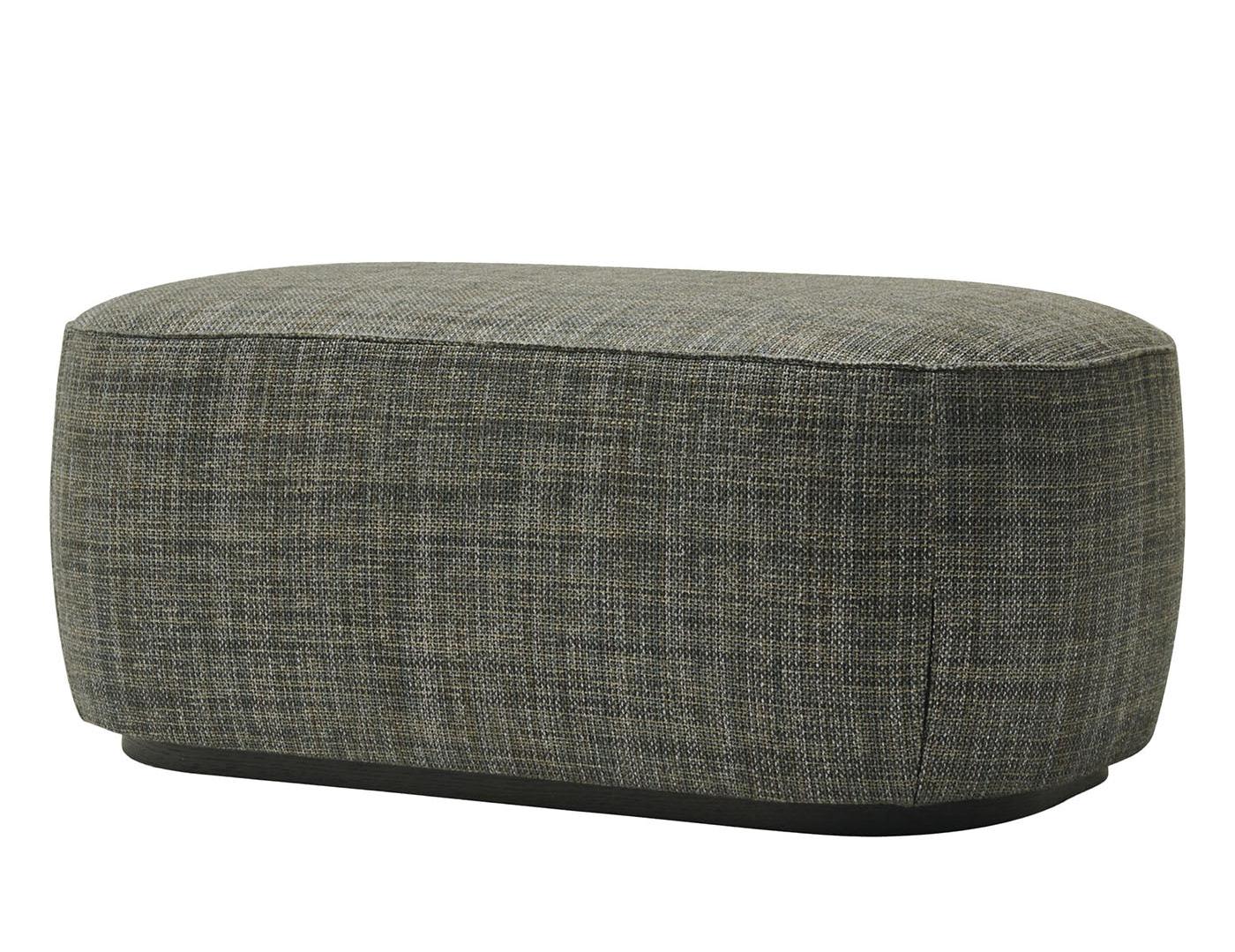 Grand pouf Alma gris