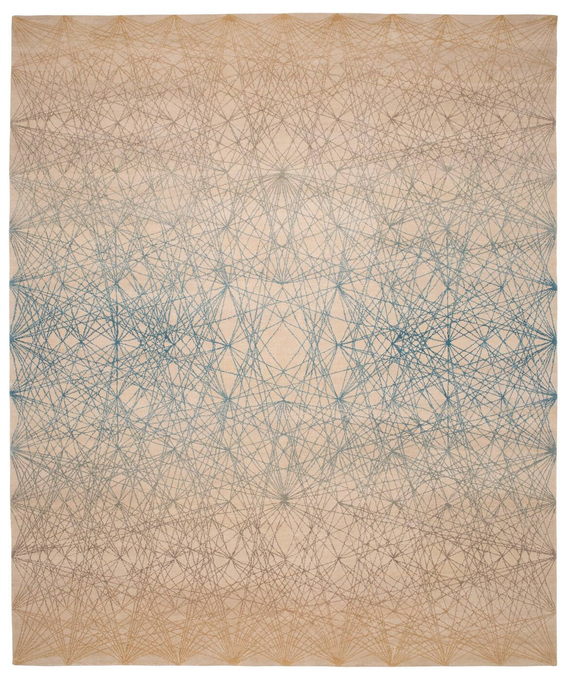 Tapis Ballpoint Art 2 Bleu Gris