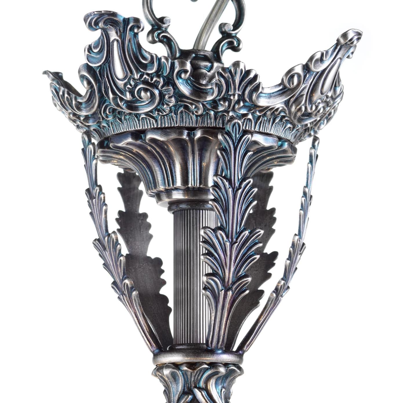 Lustre Classique Finition Bleu Argent