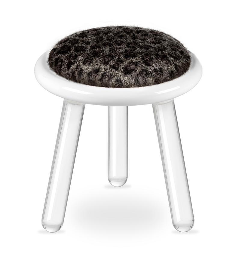Tabouret enfant Illusion Léopard