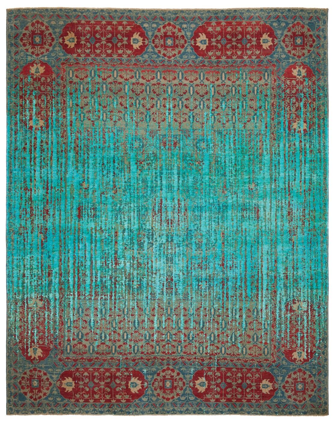 Tapis Mamluk Kensington Double Vendetta Rouge D 092 Soie