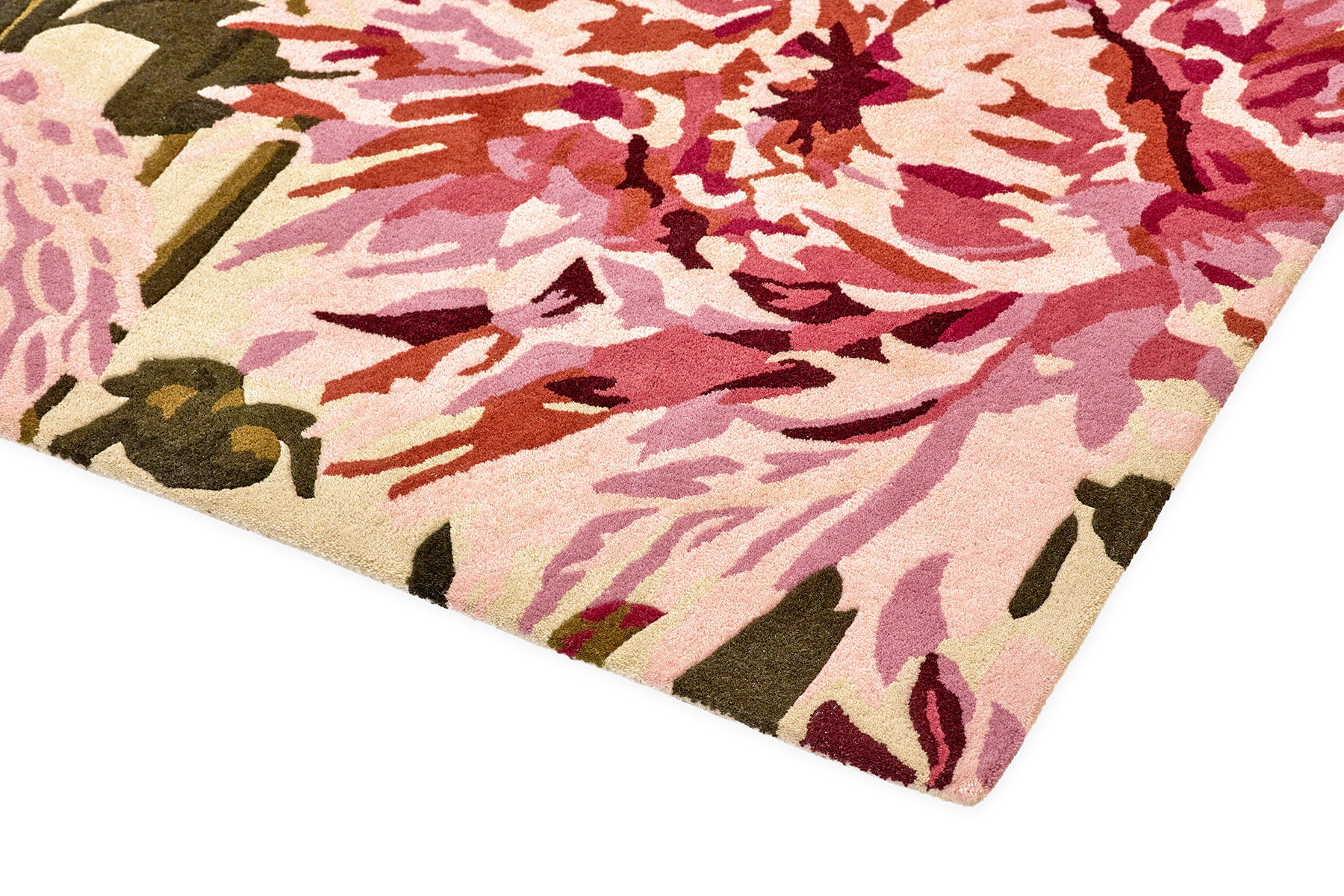 Tapis Dahlia Fuchsia / Palmier