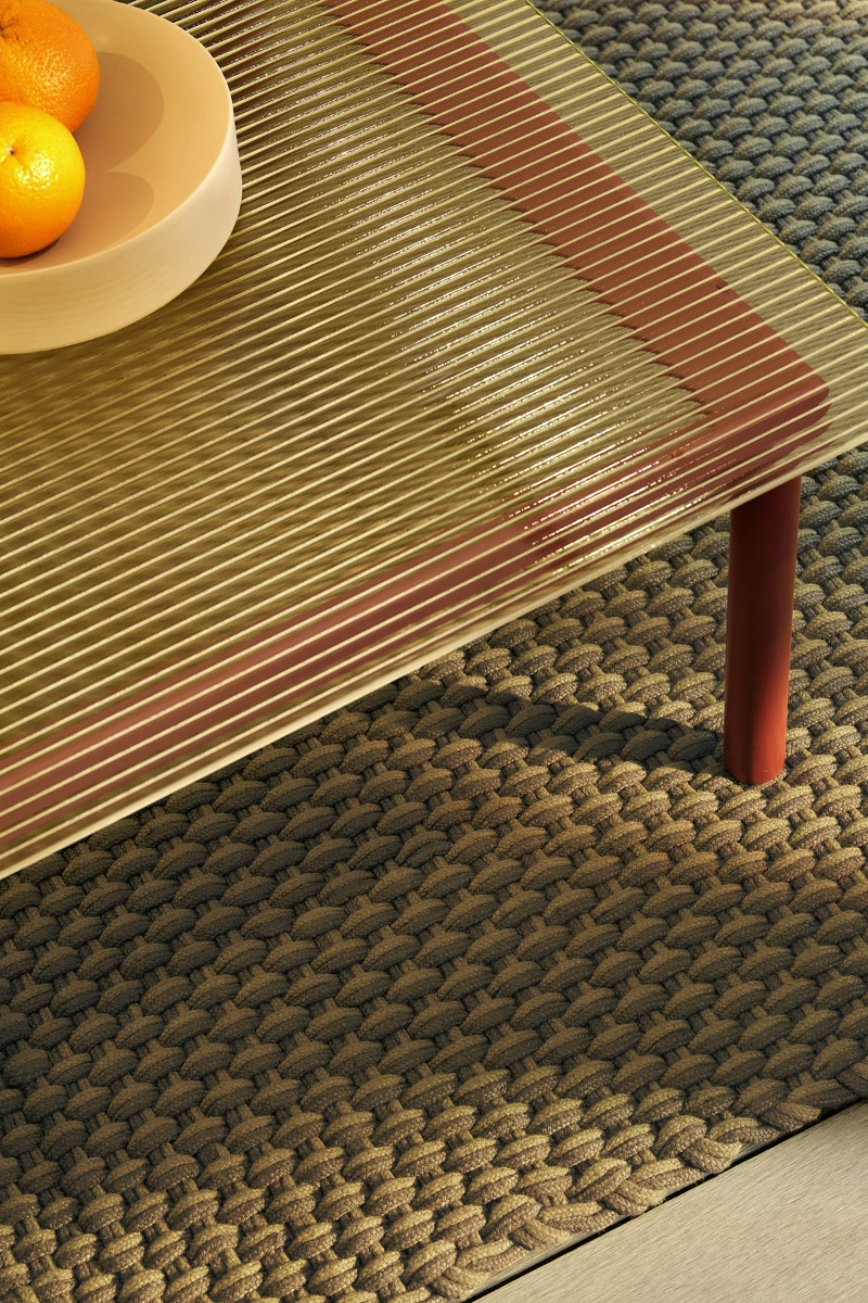 Tapis d’extérieur Lace Thym / Pin | Taille: 250 x 350 cm