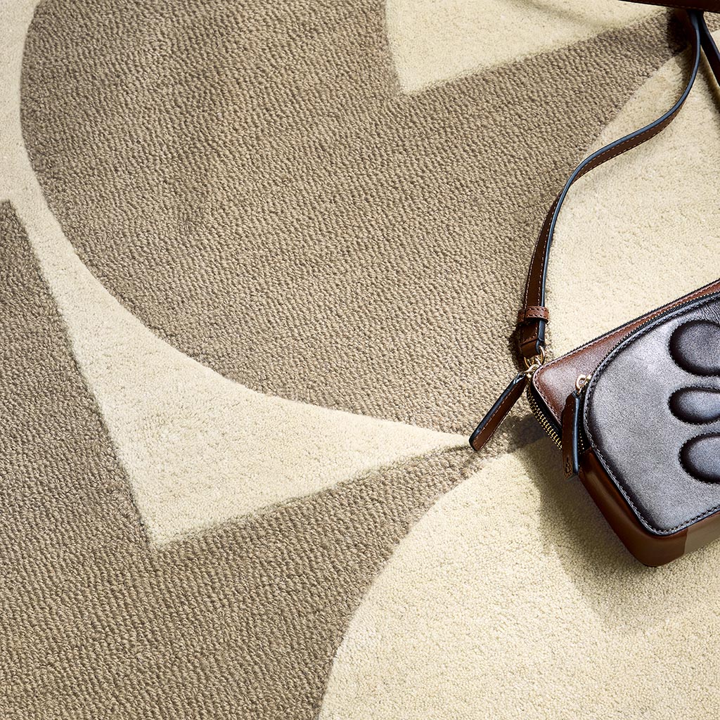 Prism Flower Mushroom / Ecru Tapis