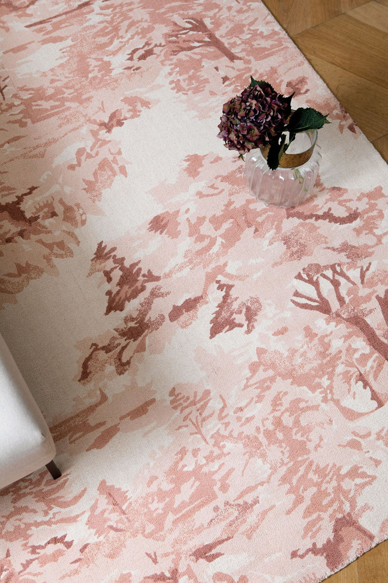 Tapis Landscape Toile Rose Clair