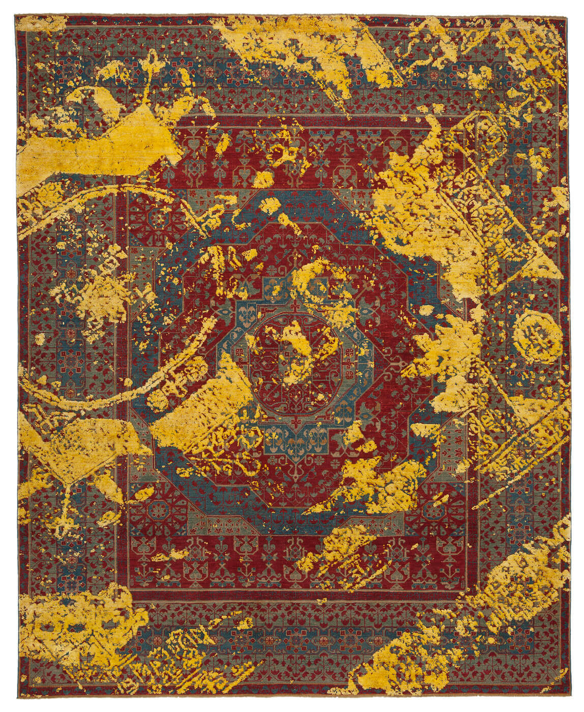 Tapis Mamluk Farringdon Étiqueté Néonorange | Taille: 300 x 400 cm