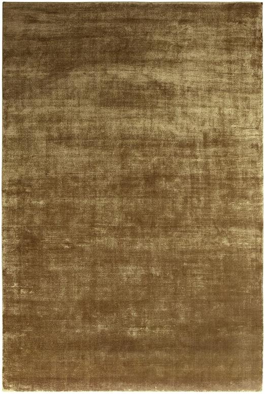Tapis Uni Viscose Or