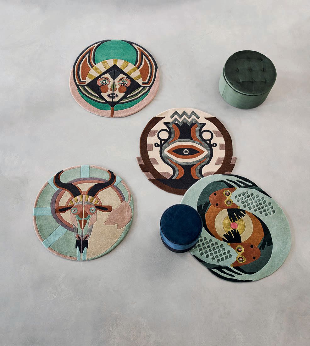 Tapis Zodiac Verseau Cercle 162105