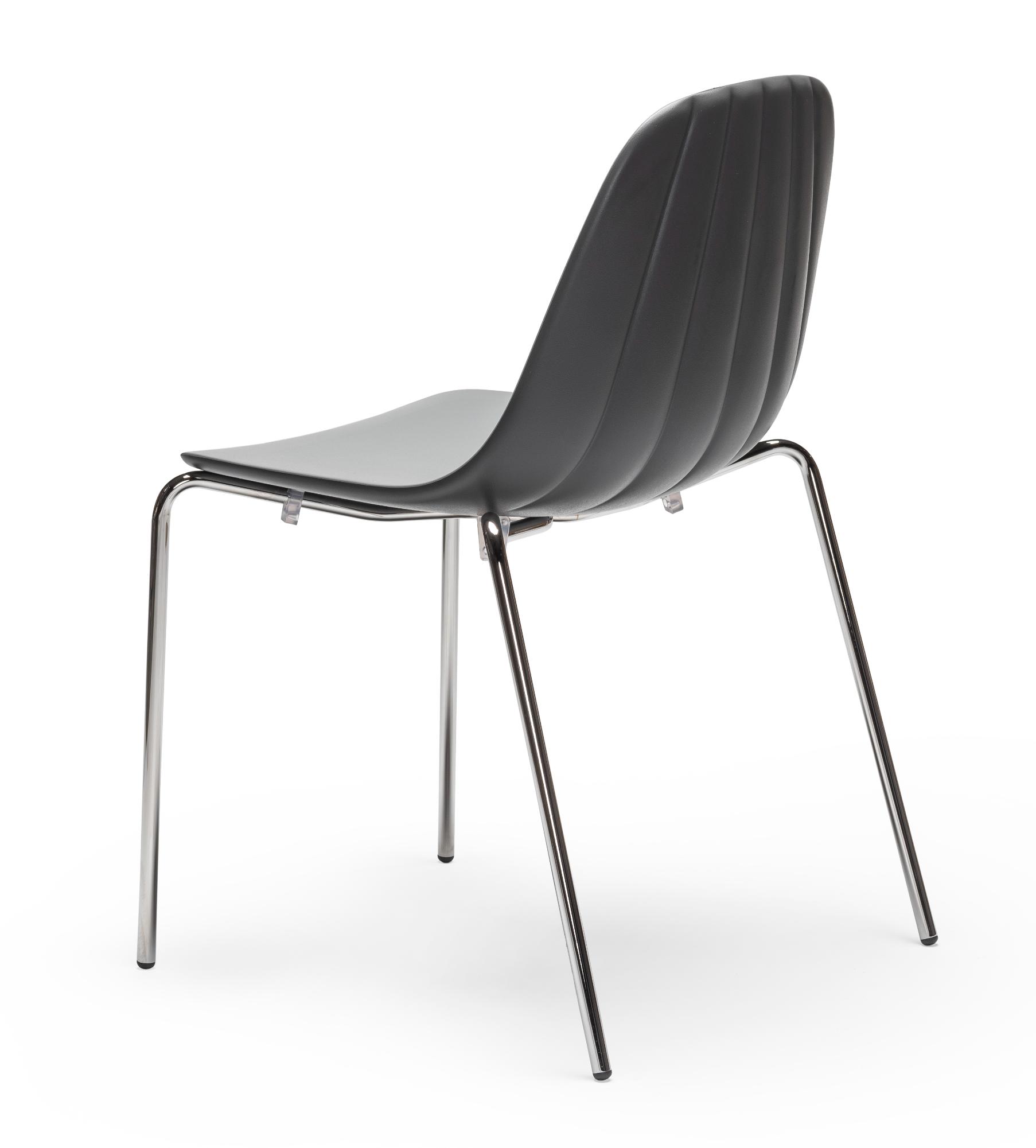 Chaise Babah S Noire (Lot de 2)