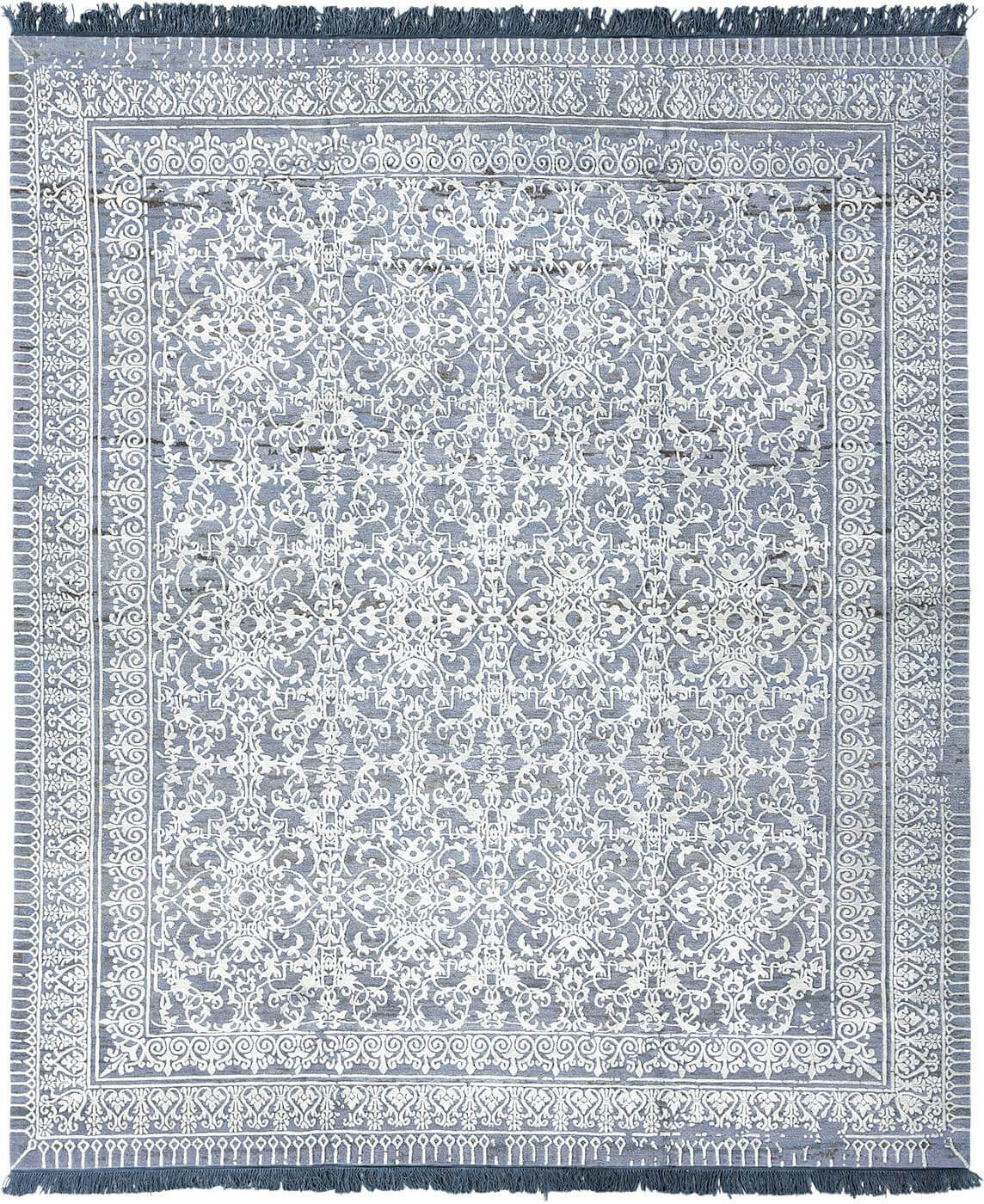 Tapis Ferrara Radi Petit Rocked Bleu Blanc