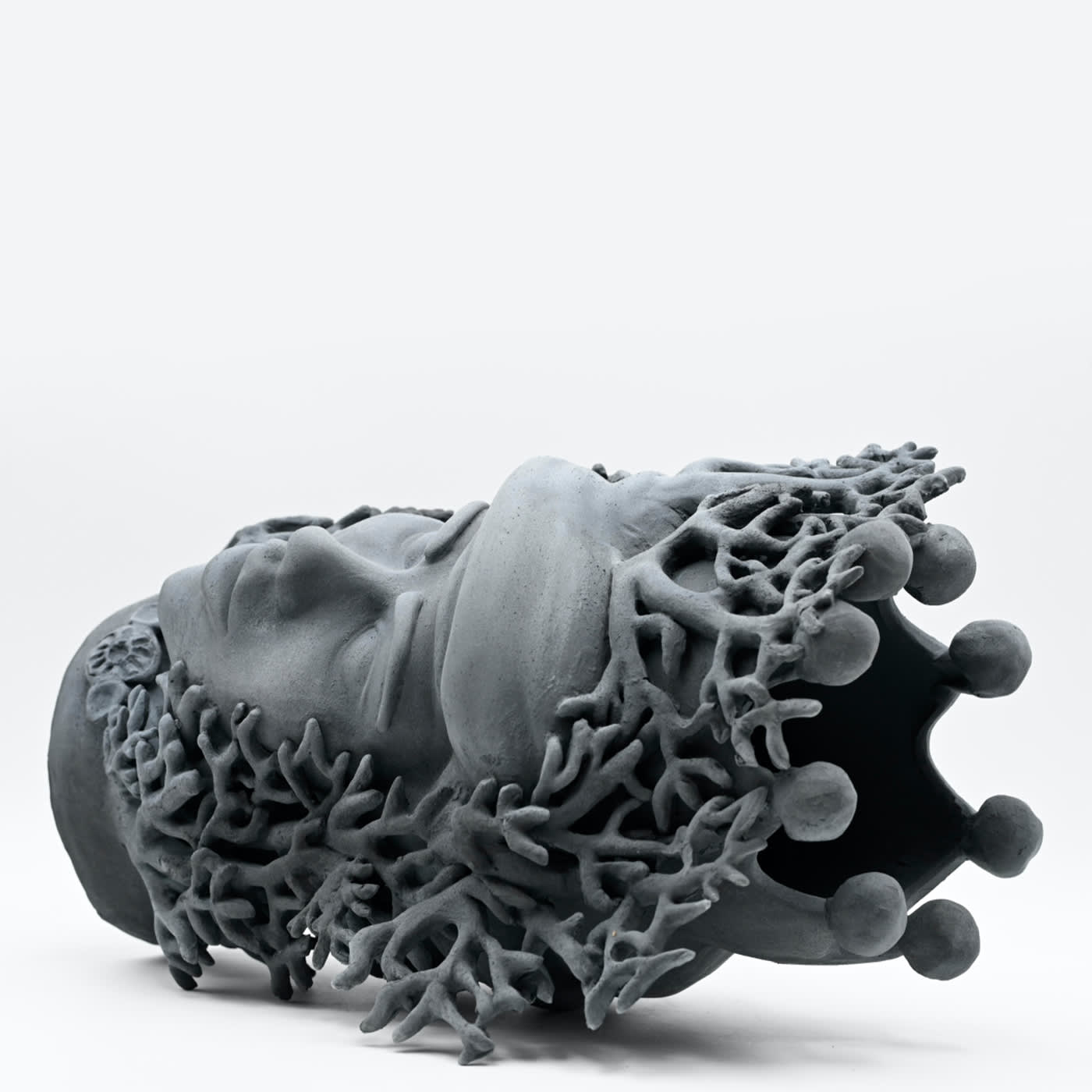 Sculpture Tête De Maure Corail