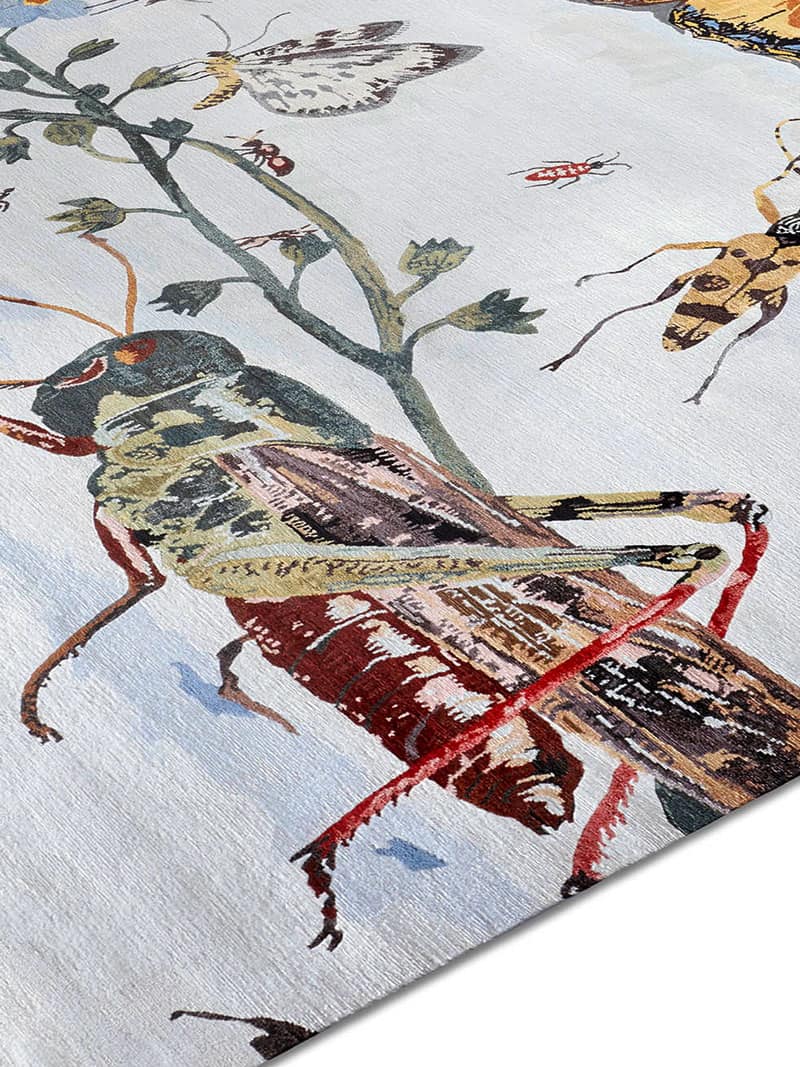 Tapis tissé main Sauterelle