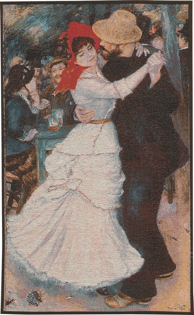 Tapisserie Danse à Bougival, Pierre-Auguste Renoir | Taille: 75 x 125 cm