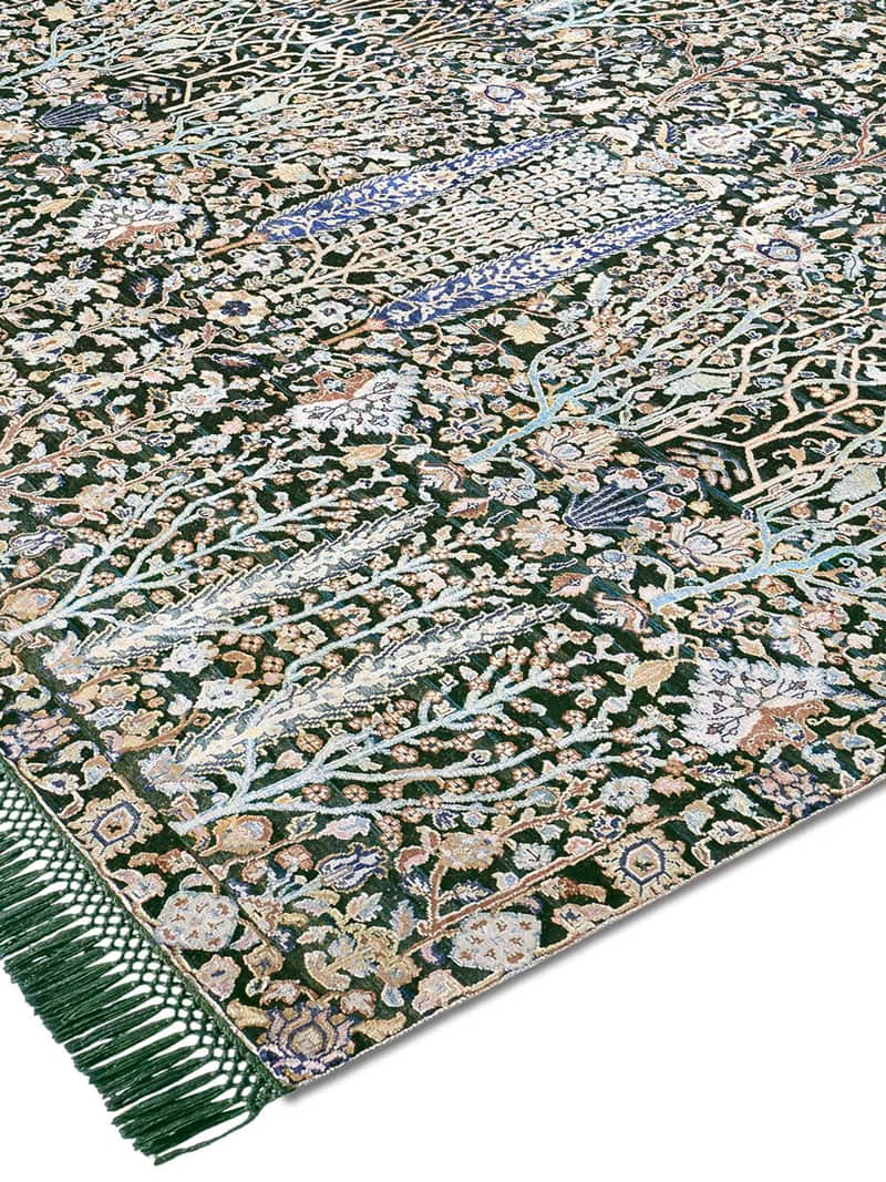 Tapis de luxe Jardin de Pins Vert