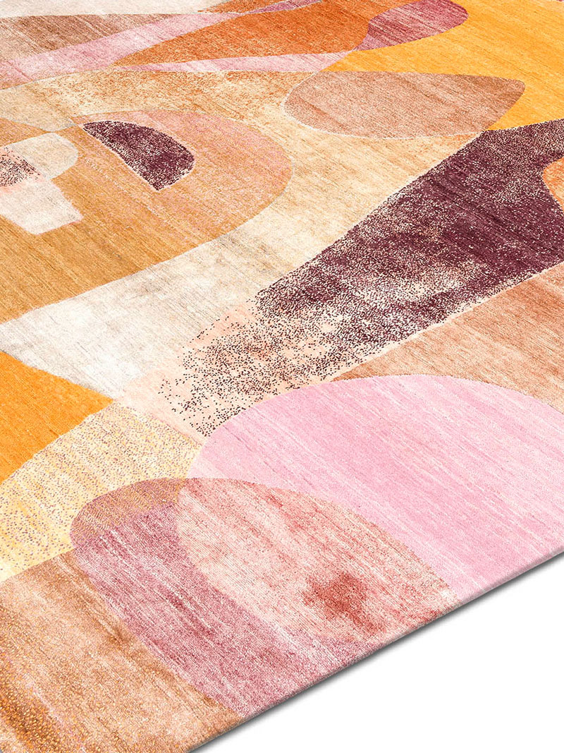 Tapis de luxe Coucher de Soleil Rouge