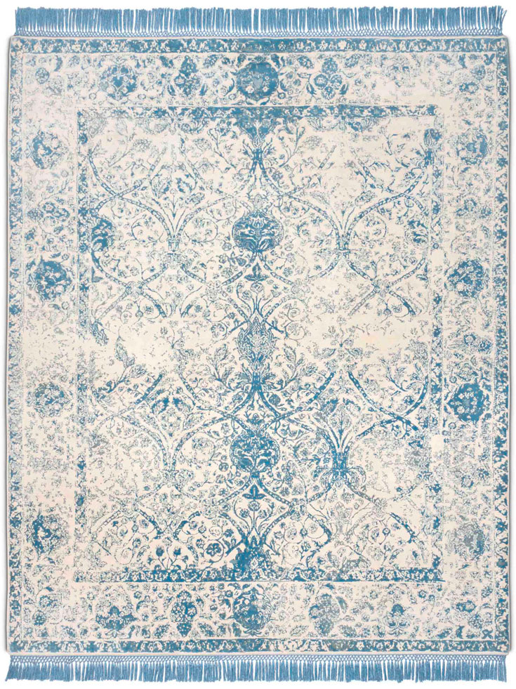 Tapis de luxe Bleu Clair