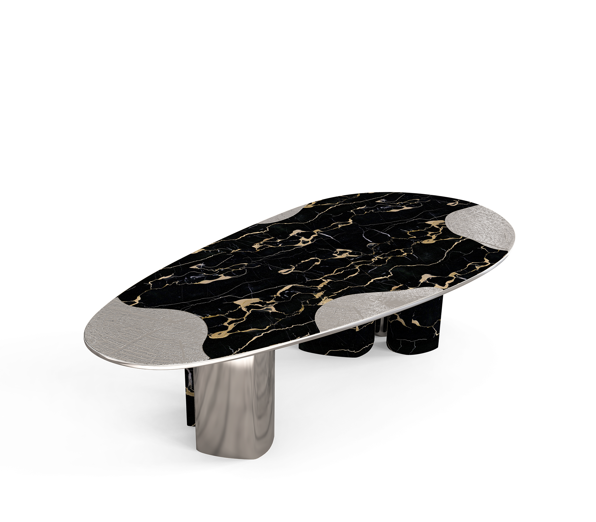 Table Athena Portoro & Argent