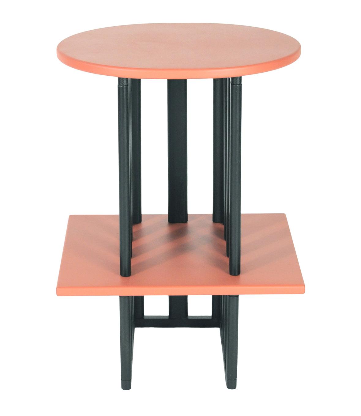 Table d'Appoint Rose & Noire en Bois