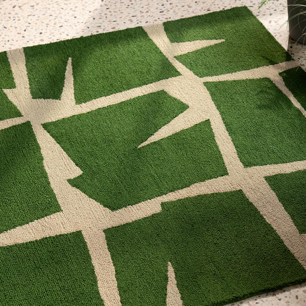 Tapis Moqui Vert Extérieur | Taille: 200 x 280 cm