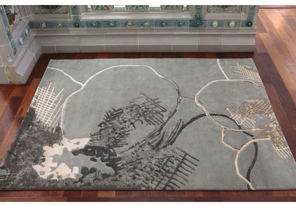 Tapis tibétain noué main design Anny
