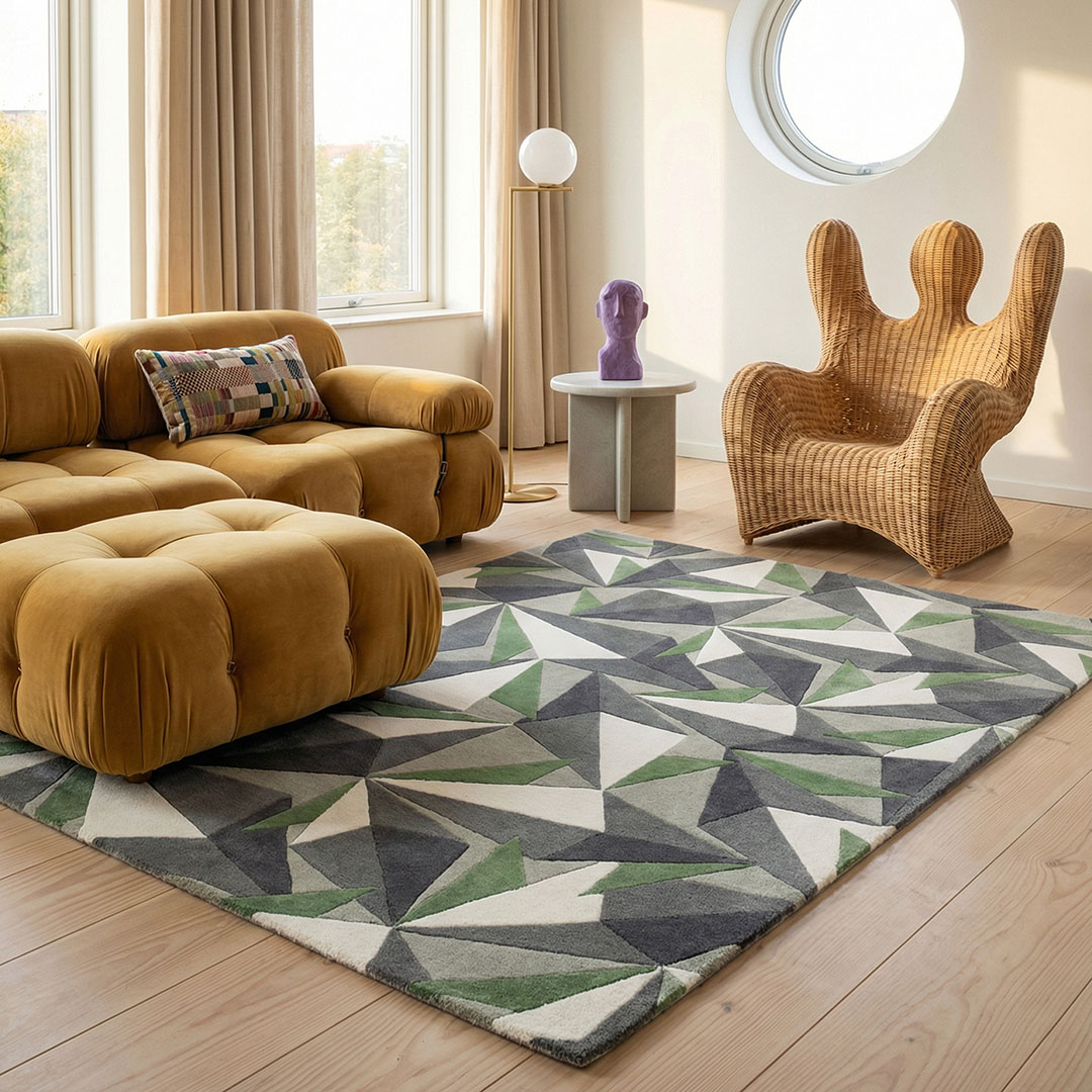 Tapis Moderne Diamond Platine