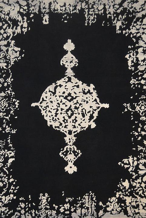 Tapis Indien Noué à la Main en Soie de Bambou