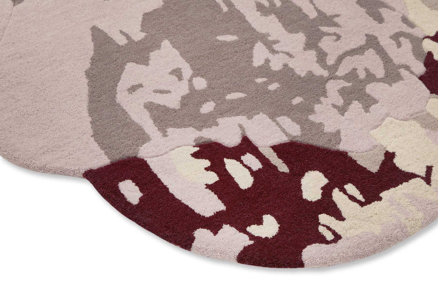 Tapis en forme Magnolia Bourgogne