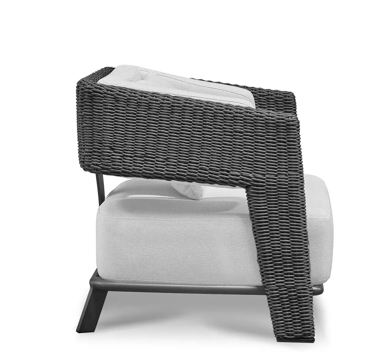 Fauteuil Gris Crown