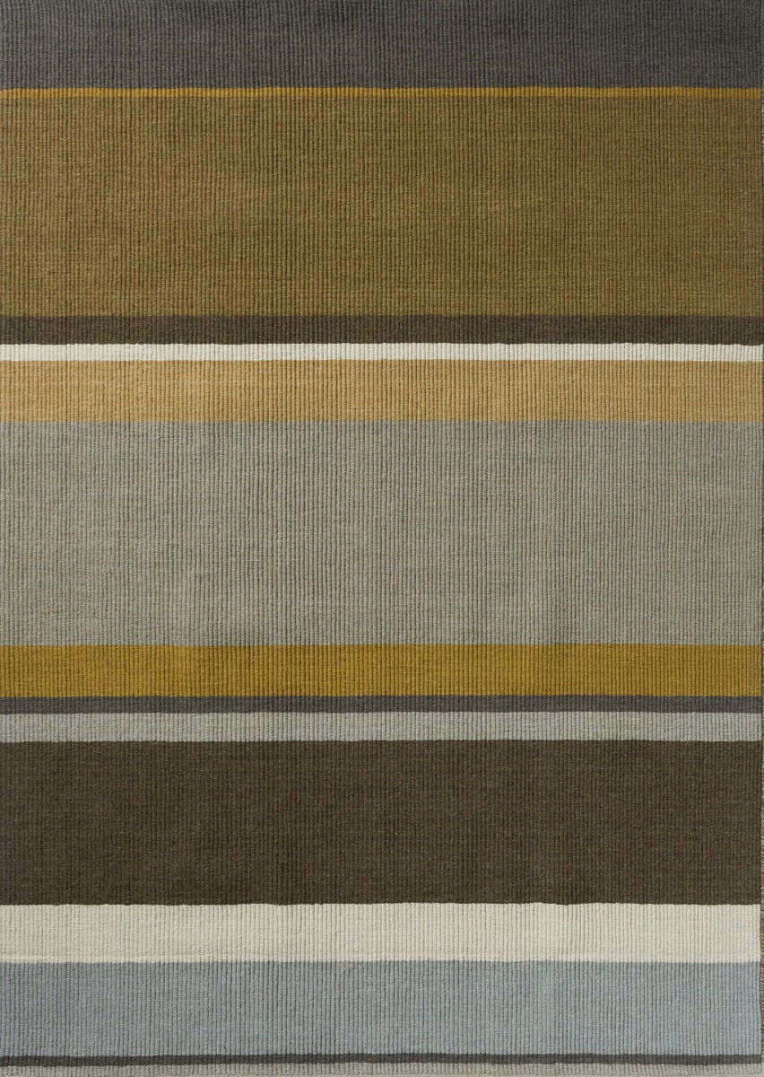 Tapis plat tissé Artisan Stack Ocre