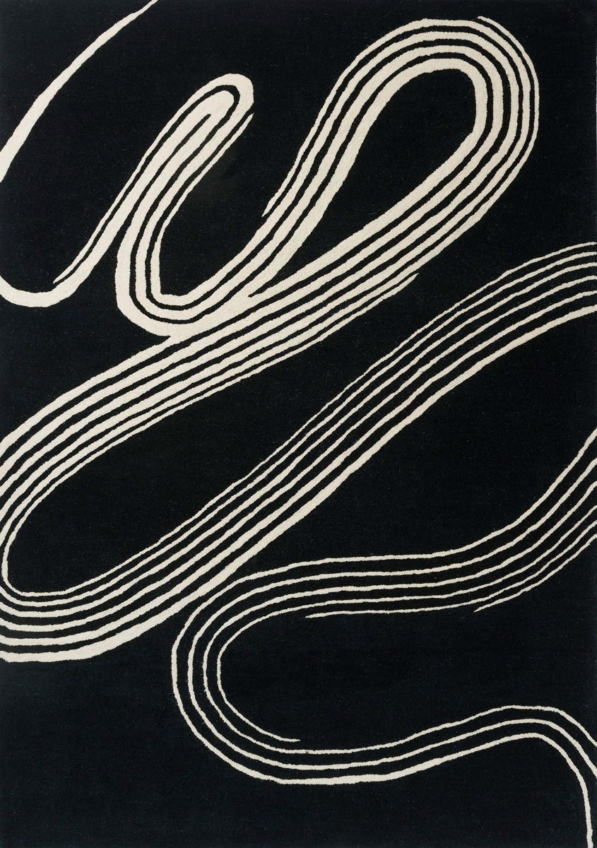 Tapis tufté main Decor Flow Caviar