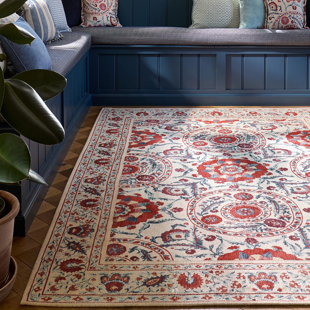 Anthos Red / Indigo Tapis | Taille: 200 × 280 cm