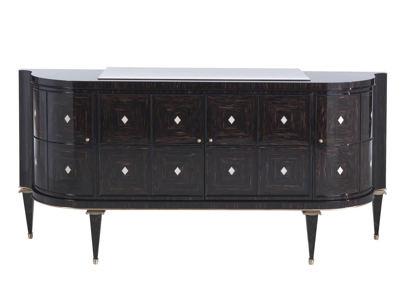 Buffet laqué noir