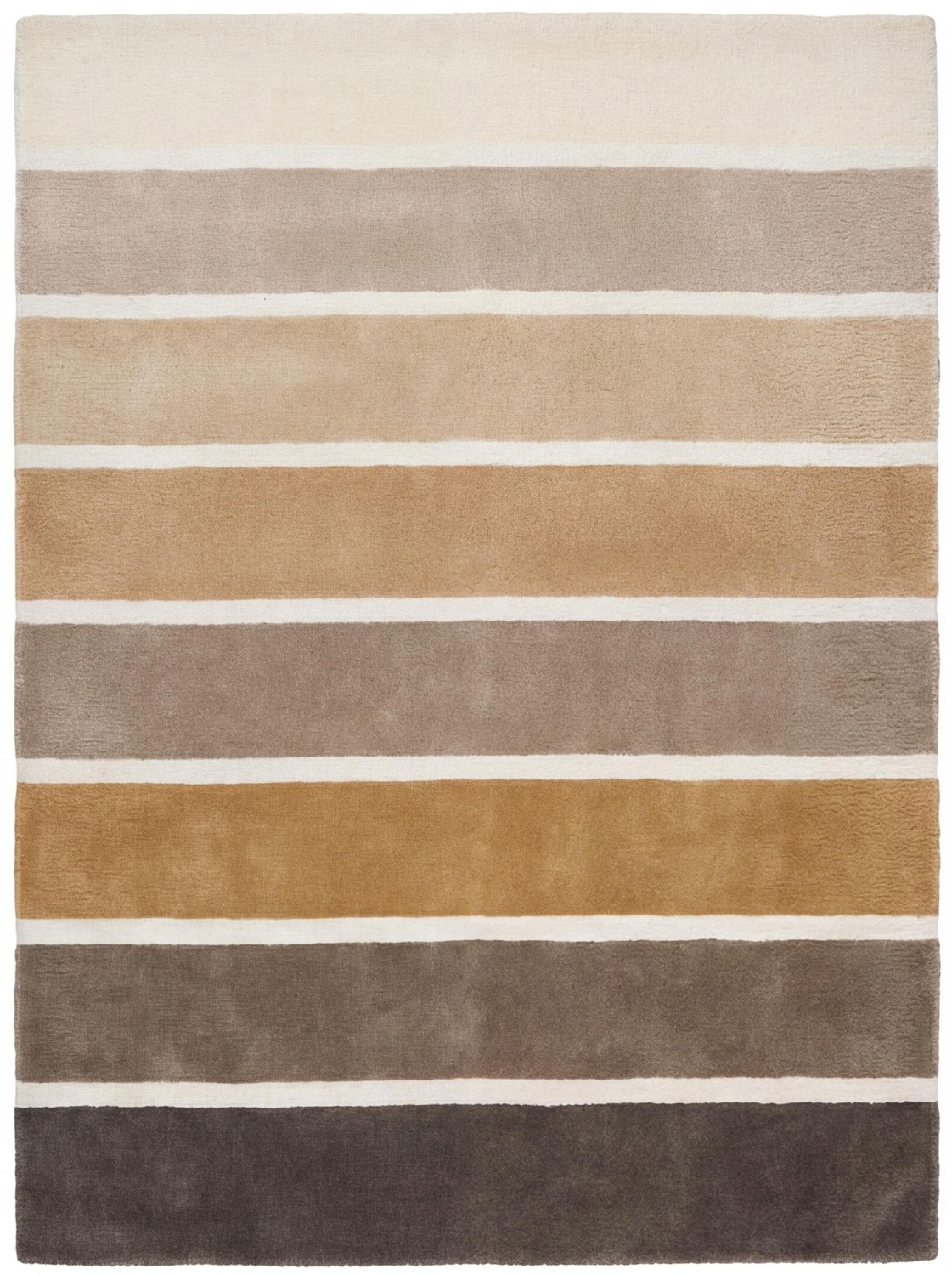 Tapis Layered Stripes Brown