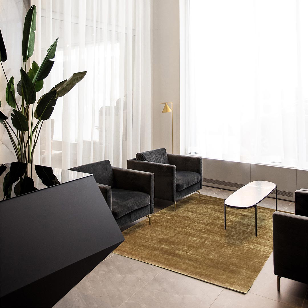 Tapis Luce Or Uni
